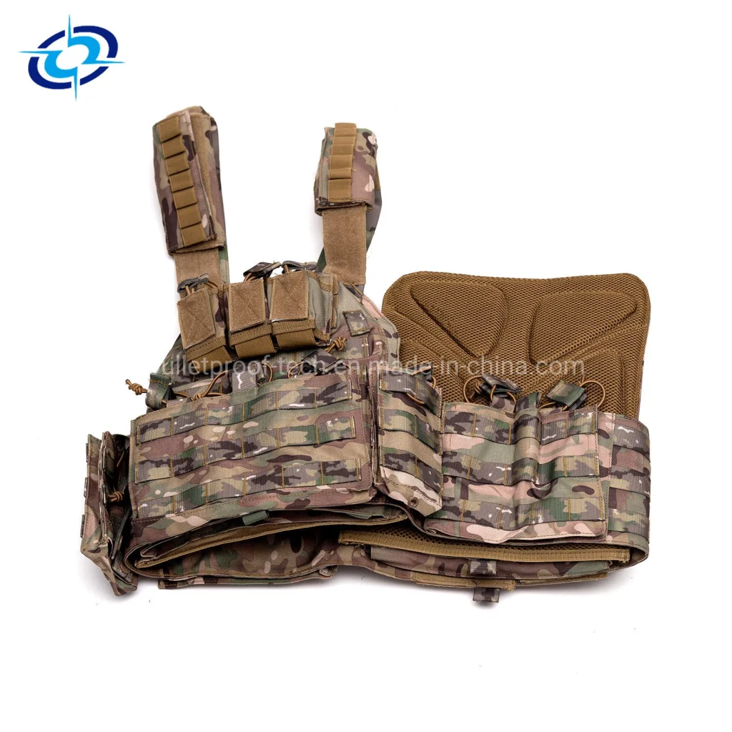 Military Outdoor Camouflage Body Armor Aramid Tactical Vest Gilet Combat Ballistic Vest 728